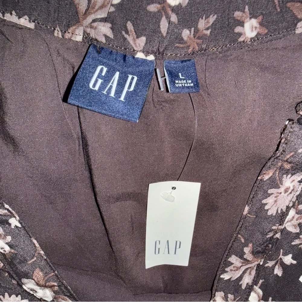 GAP Dark Floral A-Line Skirt